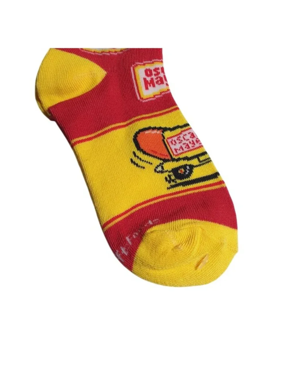 Oscar Mayer Kids Crew Socks Ages 7 To 10 Red Yellow Hot Dog Wienermobile Gift